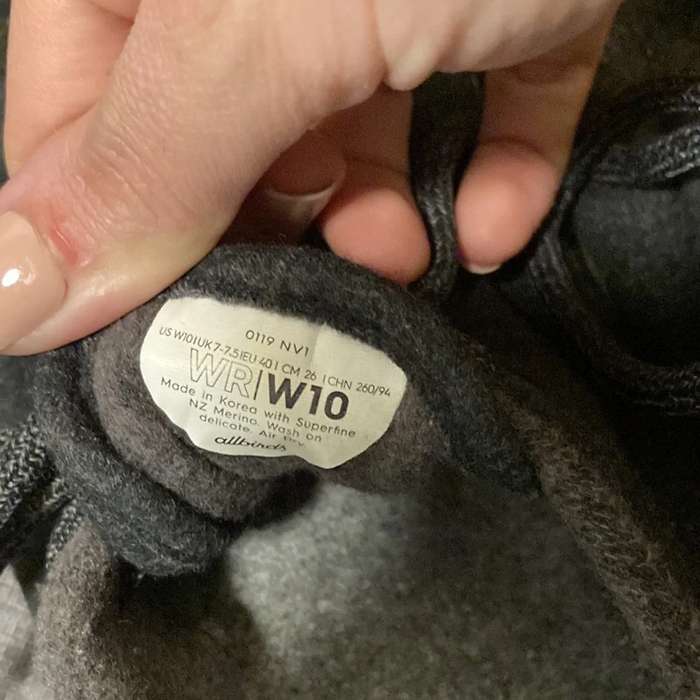 Womens Grey Allbirds Wool Runner W10 - Picture 4 of 8